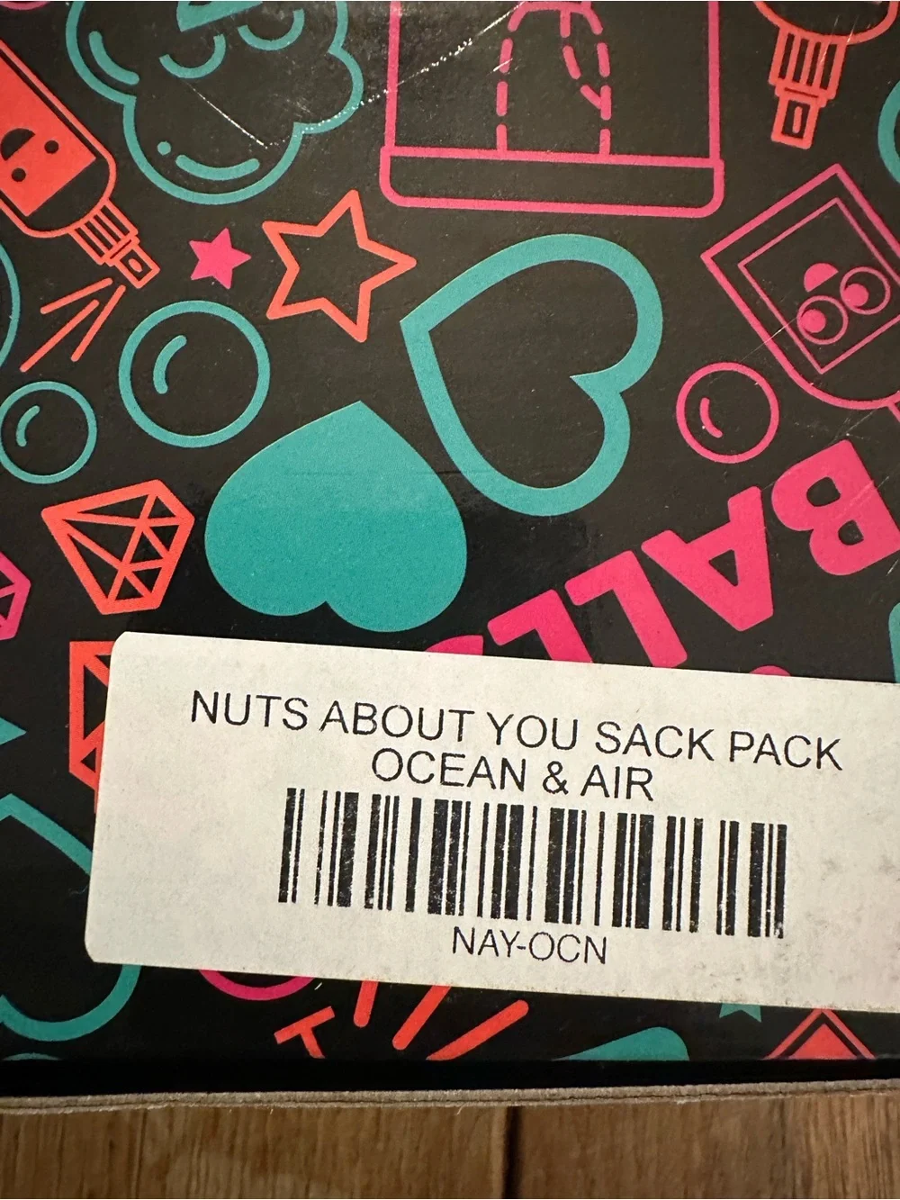 NWT Ballsy Nuts About You Sack Pack Mens Fresh Kit, Ocean & Air